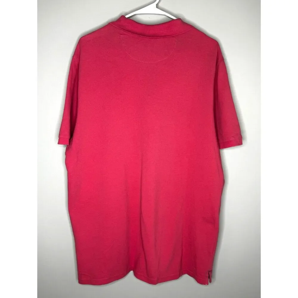 Vineyard Vines Pink Polo Shirt Whale Logo Preppy Coastal Cotton Mens L - Picture 3 of 6